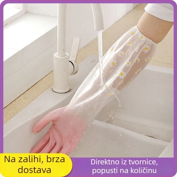 Zimske rukavice za pranje suđa s flis podstavom – izdržljive vodootporne latex rukavice za kuhinju i kućanske poslove