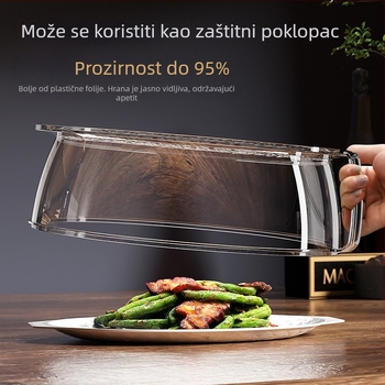 Poklopac za zdjelu za mikrovalnu protiv prskanja, otporan na visoke temperature, plastični poklopac za hranu za kućnu upotrebu, zadržava toplinu i svježinu