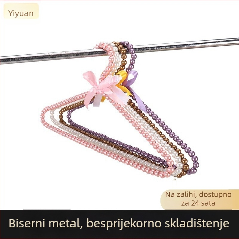 Kuke za odjeću od biserno-metalikog metala, ABS, moderni organizator ormara