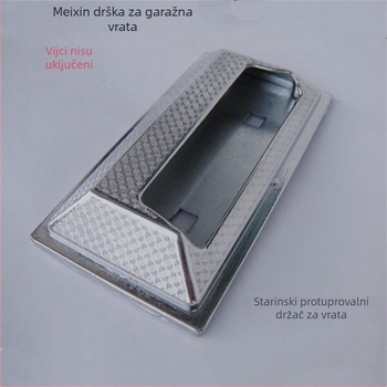 Kvaka od aluminijske legure s brušenim završetkom za drvena vrata; garažna kvaka, kvaka za rolete, kvaka u američkom stilu, Panpan kvaka protiv krađe, ugradna kvaka