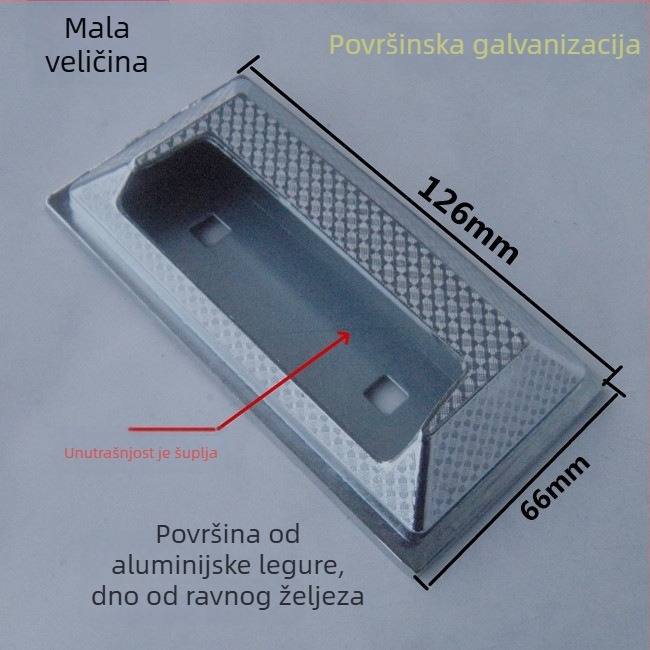 Kvaka od aluminijske legure s brušenim završetkom za drvena vrata; garažna kvaka, kvaka za rolete, kvaka u američkom stilu, Panpan kvaka protiv krađe, ugradna kvaka