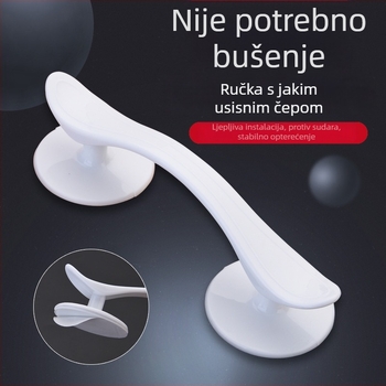 ABS plastična samoljepljiva ručka za vrata i namještaj, moderni minimalistički dizajn, model DLS539