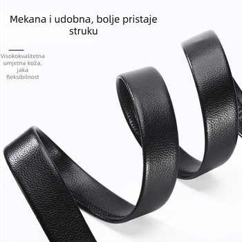 Muški kaiš s automatskom kopčom, PU koža, casual i poslovni stil, mladi modni trend, autentični kaiš, dužina 120 cm, širina 3,5 cm