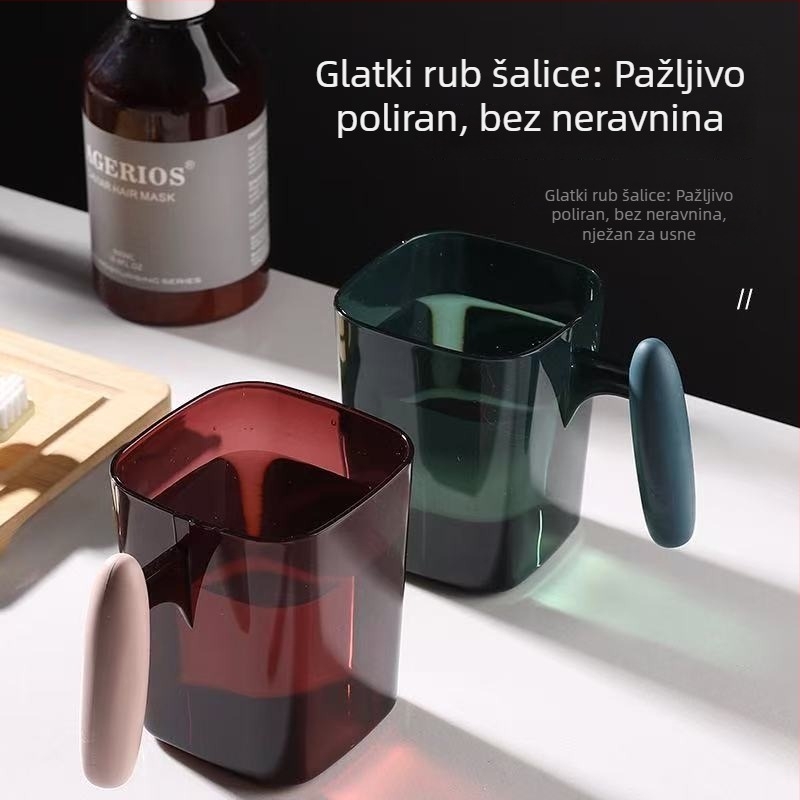 Čaša za četkice za zube velike kapacitete za kućnu kupaonicu, čaša za par s debelim držačem, elegantna čaša za ispiranje usta