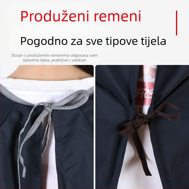 Pregača s dugim rukavima, protiv prljavštine, za odrasle, unisex, kuhinja i dom, obostrana pregača s rukavima, korejski stil