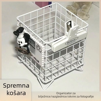 Kovani željezni stolni organizator – veliki kapacitet, za studentski dom i kozmetiku