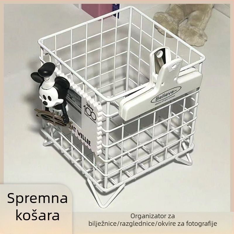 Kovani željezni stolni organizator – veliki kapacitet, za studentski dom i kozmetiku