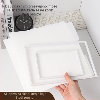 Prozirna plastična kutija za stolnu pohranu, za uredske potrepštine, nakit i kozmetiku.