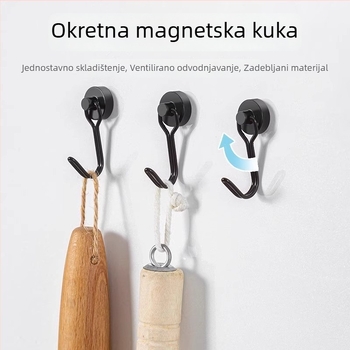  magnetska kuka za zid, nosivost 5–10 kg, montaža bez bušenja, za kuhinju i kupaonicu, na vrata, bez tragova