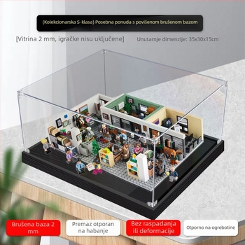 Akrilna kutija za izlaganje LEGO 21336 – stolni model, prozirna kutija otporna na prašinu za figurice