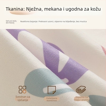 Elastična navlaka za naslon uzglavlja s karikaturnim dizajnom svijeće, za sve sezone