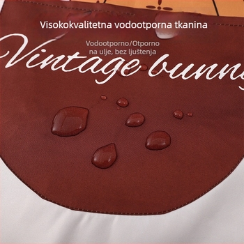 Karikatura bez rukava za odrasle — kuhinja i kućna upotreba, vodootporna i otporna na ulje, mlada i slatka ženska radna odjeća za catering