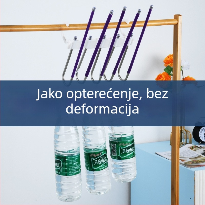 Nehrđajući čelik, sklopiva klipsa za hlače, višeslojni teleskopski organizator za pohranu, bez tragova na hlačama