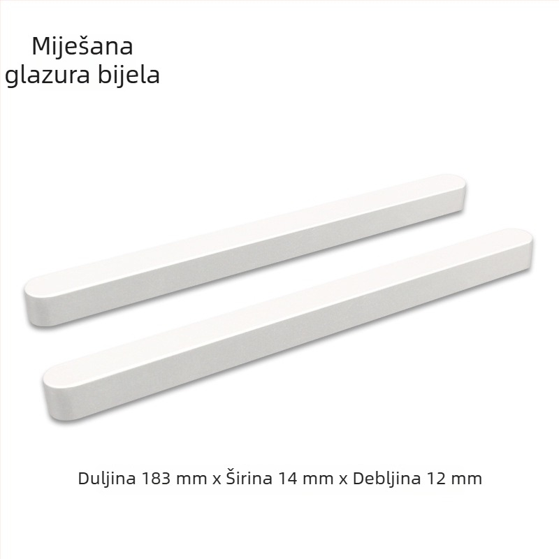 Tanka ručka za staklena klizna vrata, aluminijska legura, samoljepljiva, bez bušenja, za balkon i kuhinju