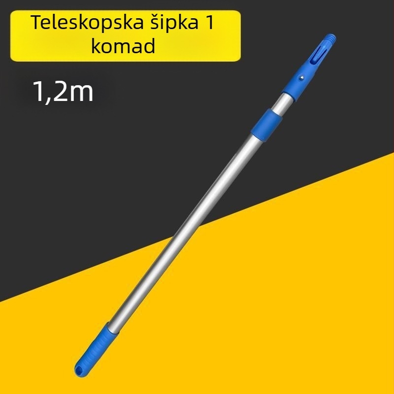 Teleskopska šipka za mop s glavom za ribanje stakla – višenamjenski alat za čišćenje za održavanje nekretnina