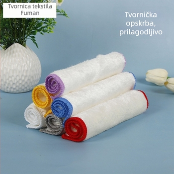 Dvostruka krpa za suđe od vlakana drva, otporna na masnoću, krpa za čišćenje od biljnog vlakna, za lonce i zdjele, jednobojna