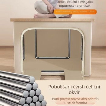 Kutija za pohranu od Oxford tkanine, čvrsta, 100 L kapaciteta, kućno skladištenje odjeće i rublja