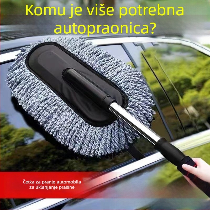 Set za čišćenje automobila – mop za uklanjanje prašine, dvostruka uporaba kod kuće i u vozilu