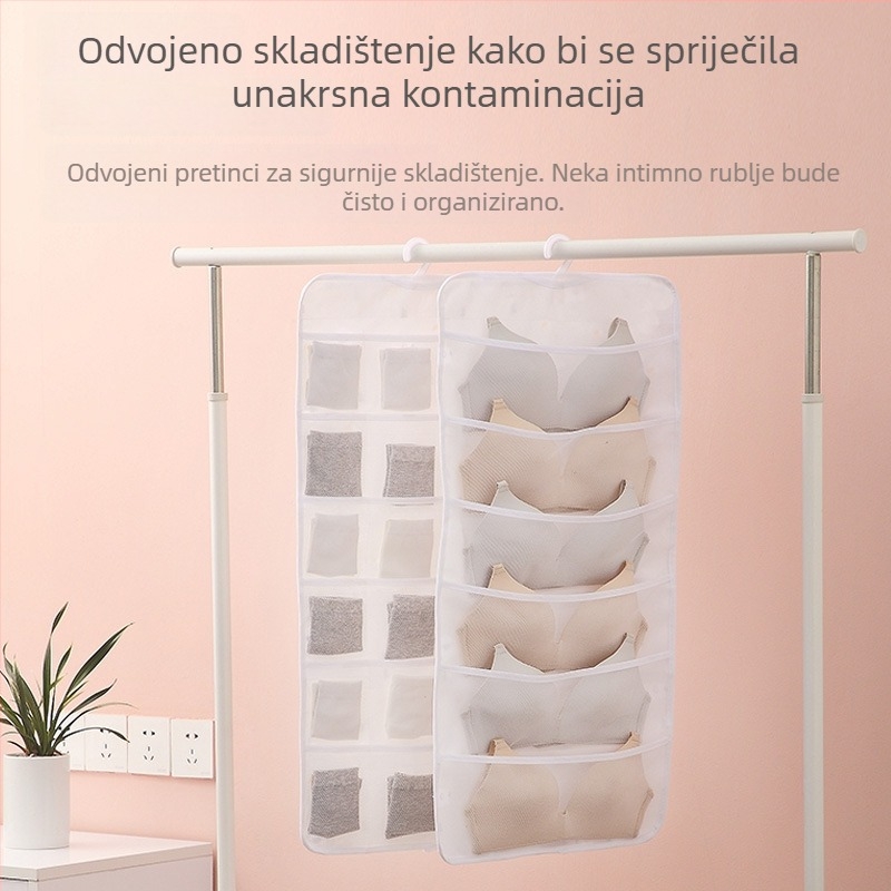Yiyue Višeslojni organizator intimnih stvari — zidni organizator za grudnjake, donje rublje i čarape