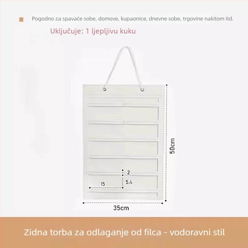 Organizator od filca za šešire i dodatke, velika viseća pretinica za naočale i kopče za kosu, višenamjensko skladište na zidu ili vratima