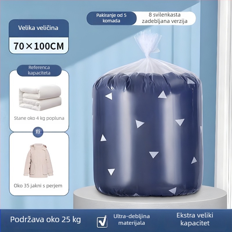 Torba za skladištenje deke i odjeće, otporna na prašinu, velika zapremina, prozirna, otporna na vlagu, za preseljenje