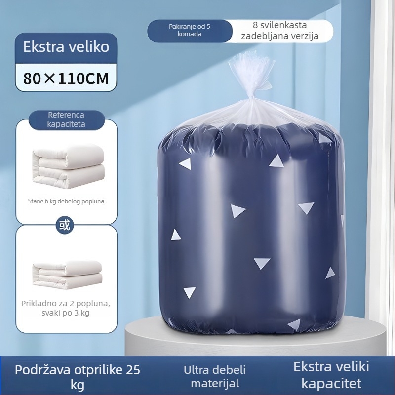 Torba za skladištenje deke i odjeće, otporna na prašinu, velika zapremina, prozirna, otporna na vlagu, za preseljenje