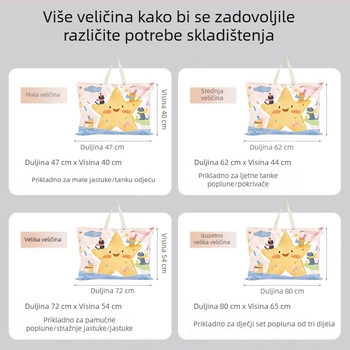 Torba za pohranu deke za djecu, organizator posteljine i odjeće