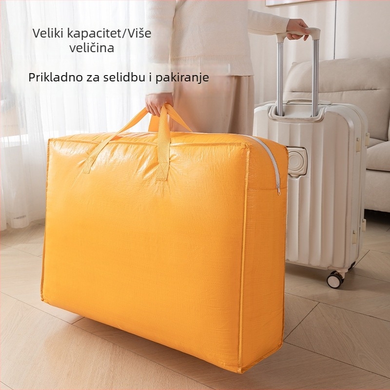 Torba velike kapacitete za preseljenje, za pokrivače i odjeću, organizacijska torba s uzorkom zmijske kože