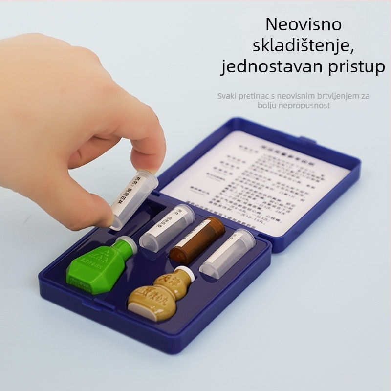 Prijenosna kutija za hitne lijekove i brigu o srcu s podjelom pretinaca – kompaktna kutija za tablete