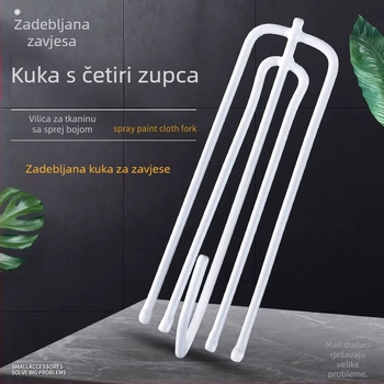 Četverozubne kukice za zavjese od platna