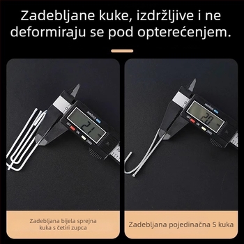 Četverozubne kukice za zavjese od platna