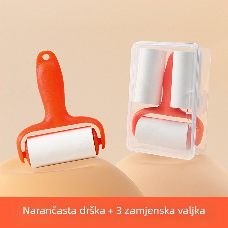 Mini prijenosni valjak za uklanjanje dlačica s odjeće, uklanjanje dlaka kućnih ljubimaca, mali ljepljivi alat