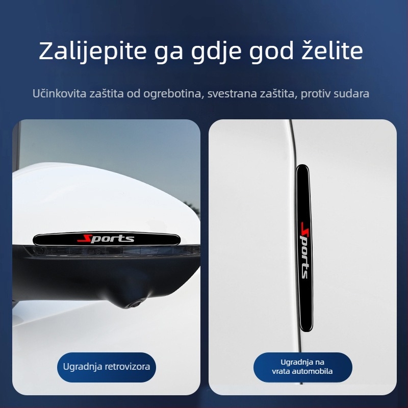 Zaštitne naljepnice za automobil – zaštita ručki vrata, trake protiv sudara i ogrebotina, dekorativne