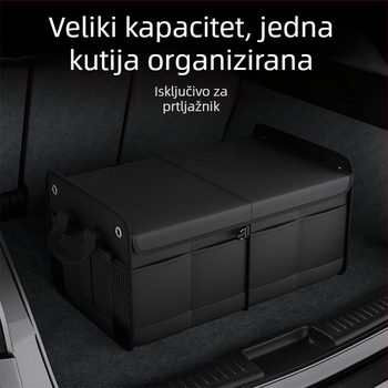 Kutija za skladištenje u prtljažniku automobila, 60L, sklopiva, vodootporna