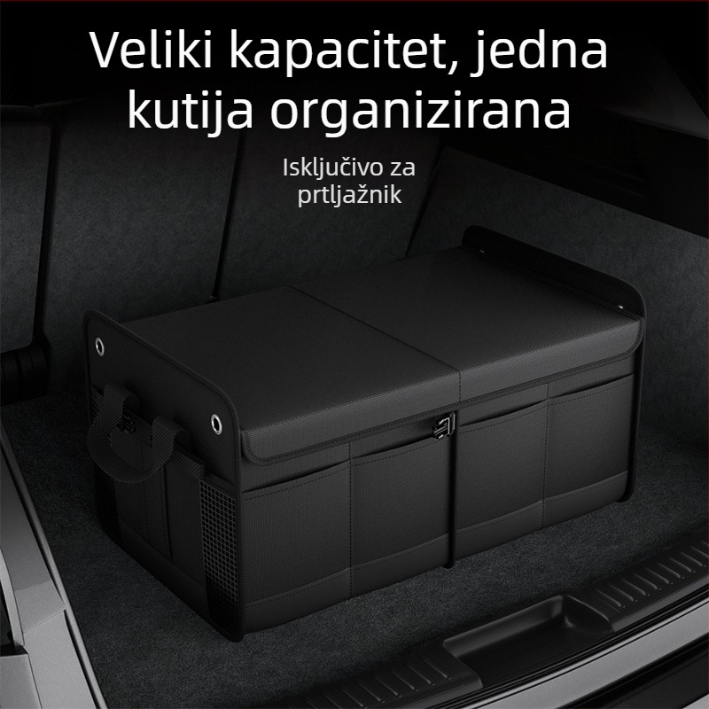 Kutija za skladištenje u prtljažniku automobila, 60L, sklopiva, vodootporna