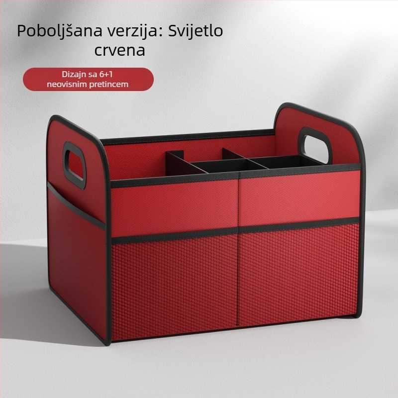 Kutija za skladištenje u prtljažniku automobila, višenamjenski sklopivi organizator, velik kapacitet