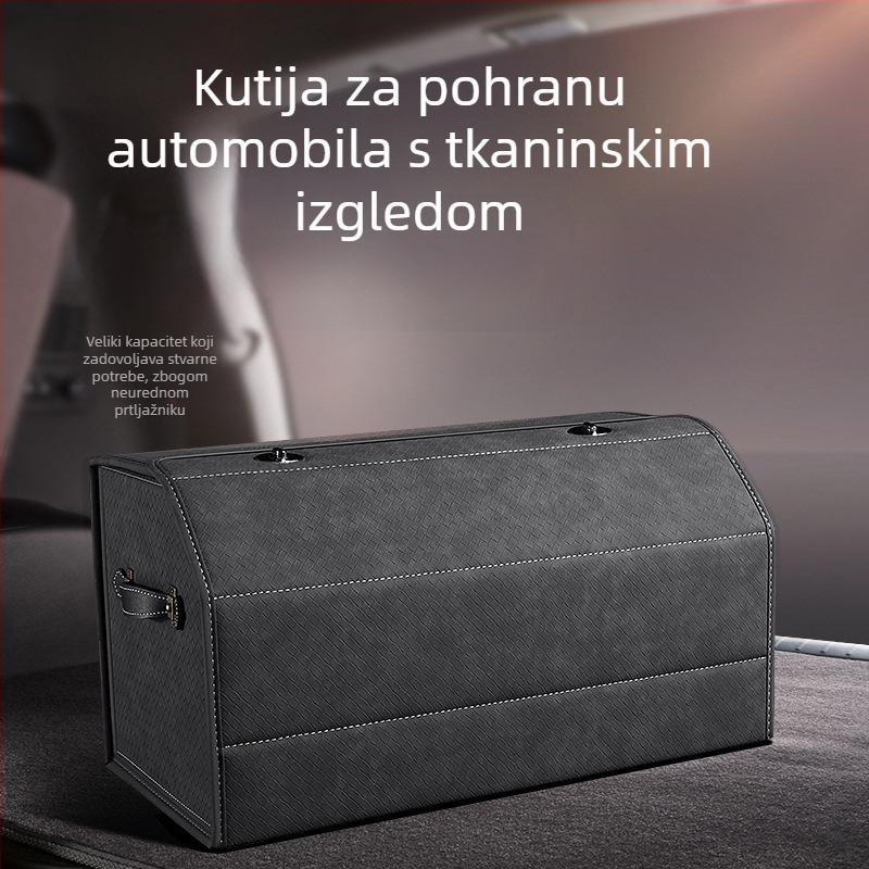 Kutija za skladištenje u prtljažniku, vodootporna kutija za prtljagu, sklopivi organizator prtljažnika velikog kapaciteta