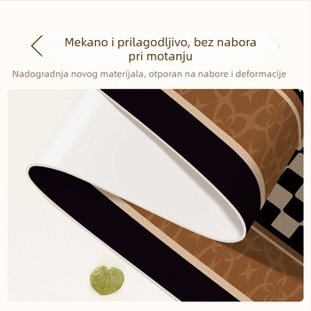 Antiknog stila zaštitna podloga za sideboard i TV ormarić s geometrijskim uzorkom – dugački stolnjak i podmetač za cipele
