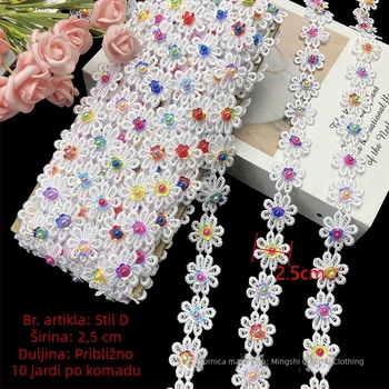 Etnički stil – vez s perlama, vodotopna čipka, DIY dodaci za pokrivalo za glavu
