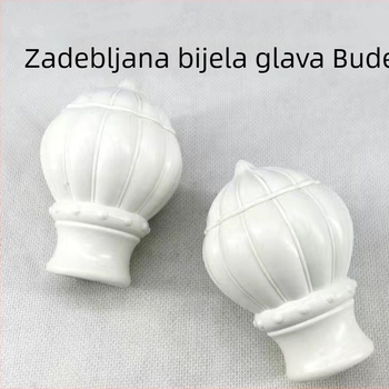 Rimski završni kapak na zavjese štap od plastike, otporan na hrđu, promjer 25–28 mm, dodatak za kraj štapa