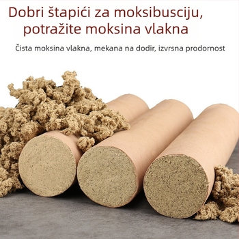 Petogodišnje zrele moxa štapiće za moksibustiju, duljine 7 cm, 6 cm i 5 cm, Thunder Fire tehnika