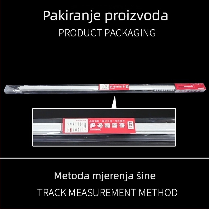 Aluminijska vodilica za zavjese sa tihim klizanjem, rimska šipka za zavjese, jednokatna i dvostruka šina, gornja montaža, kuka tip