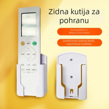 Zidni organizator za daljinski upravljač klima uređaja, kompatibilan s Midea, Haier i AUX, srednje veličine