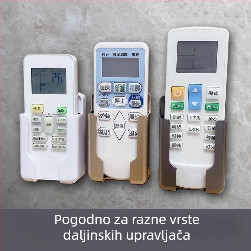 Zidni organizator za daljinski upravljač klima uređaja, kompatibilan s Midea, Haier i AUX, srednje veličine