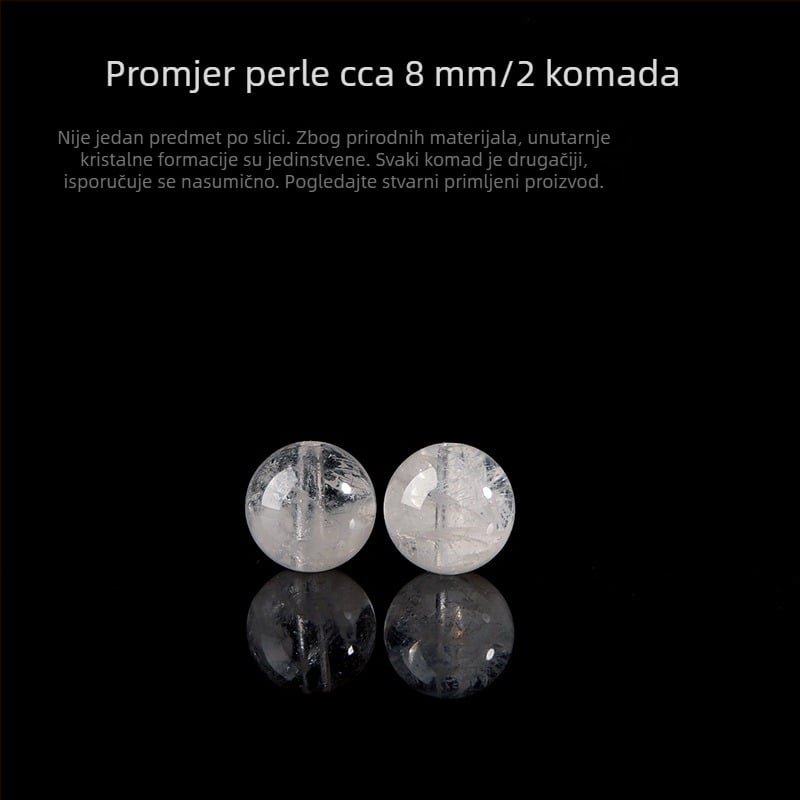 7A prirodne bijele kristalne perle u obliku snježne pahulje za DIY narukvicu