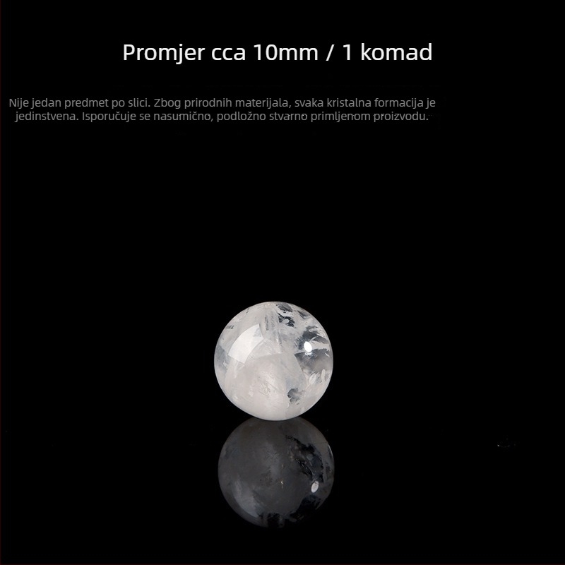 7A prirodne bijele kristalne perle u obliku snježne pahulje za DIY narukvicu