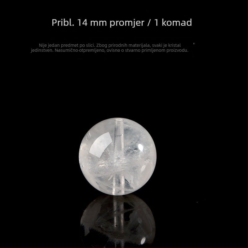 7A prirodne bijele kristalne perle u obliku snježne pahulje za DIY narukvicu