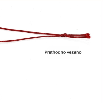 Crveno malo konac za viseće oznake, ukrasni DIY pleteni konac, broj 72 jade vlakno, 100 komada u pakiranju