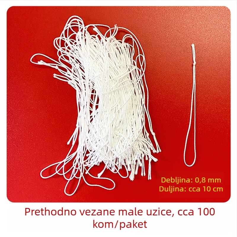 Crveno malo konac za viseće oznake, ukrasni DIY pleteni konac, broj 72 jade vlakno, 100 komada u pakiranju