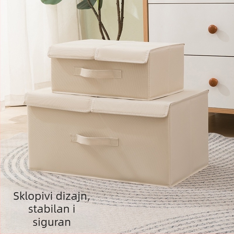 Kutija za pohranu odjeće od tkanine s pregradama, velik kapacitet 35 L, organizator ormara